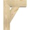 Ekena Millwork Traditional Block Rough Sawn Bracket w/ Offset Brace, Douglas Fir, 6"W x 14"D x 18"H BKT0604X14X18TRA05RDF - alternate 2